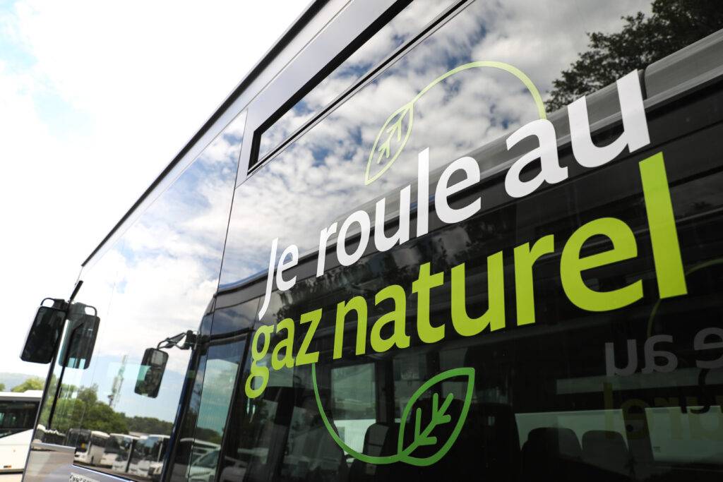 Bus écris : Je roule au Gaz Naturel